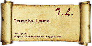 Truszka Laura névjegykártya